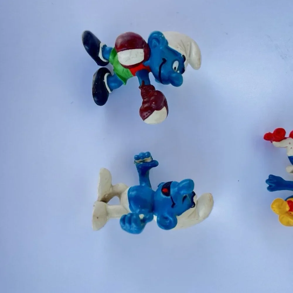 Smurfs Vintage Figure set of 8 Peyo Schleich Bully